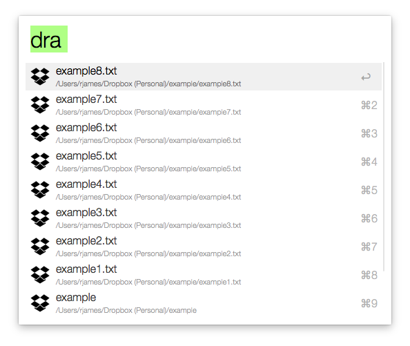Show Recently Added in Dropbox